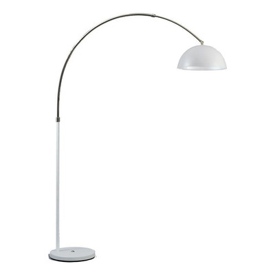 Lampara De Pie Inter 1 Luz E27 Led Altura Regulable Bco/ngo