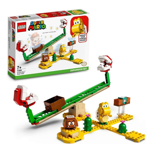 Set de construcción Lego Super Mario Piranha plant power slide expansion set 217 piezas  en  caja