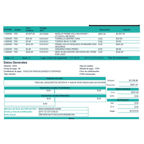 formato factura comercial contpaqi en mercado libre méxico
