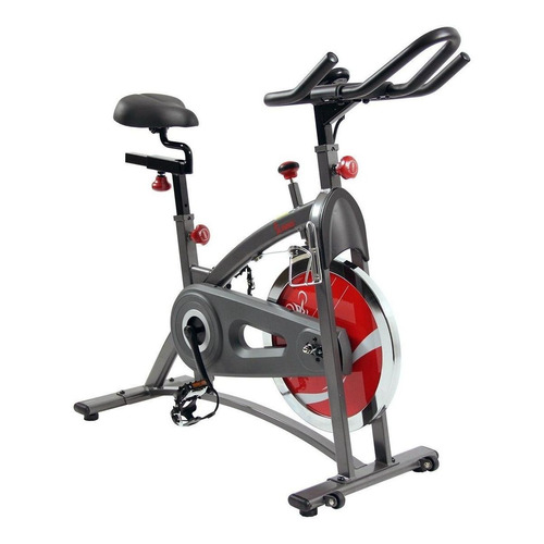 Bicicleta fija Sunny Health & Fitness SF-B1423 para spinning color gris