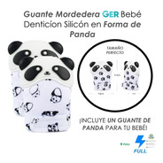 Guante Mordedera Bebé Denticíon Silicón Panda 