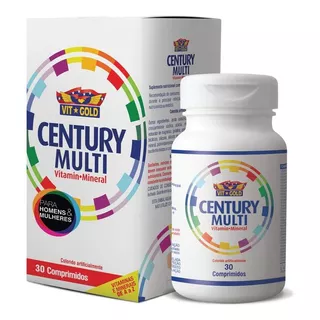 Century Multi Vitamin Mineral Vitgold Com 30 Comprimidos