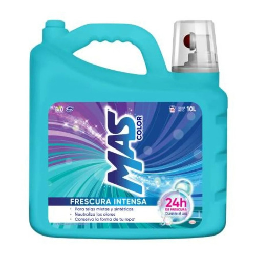 Detergente Liquido Mas Color 10 Litros Frescura Intensa