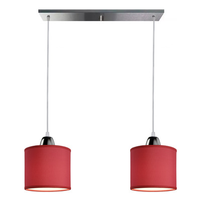 Colgante 2 Luces Pantallas Deco Moderno Directo De Fabrica