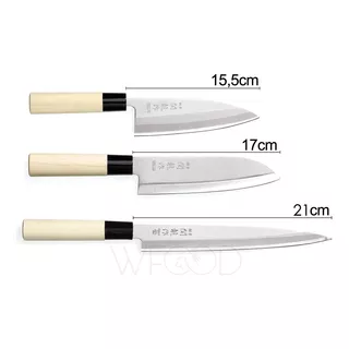 Kit Facas Sushi Sushiman Yanagi Deba Santoku Sekiryu Prof Jp