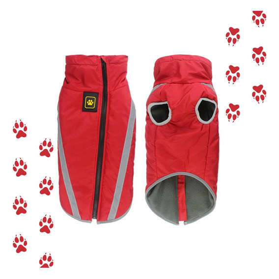 Parka Impermeable Con Polar Para Perro -tallas Grandes 