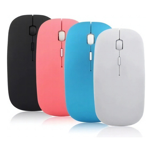 Mouse Inalambrico 2.4 Ghz 4 Colores Moderno Color Rosa