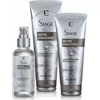 Siàge Óleo Nutritivo Nutri Diamond + Shampoo + Condicionador Cor De Cabelo Os Tipos Fragrância Do Tratamento Suave