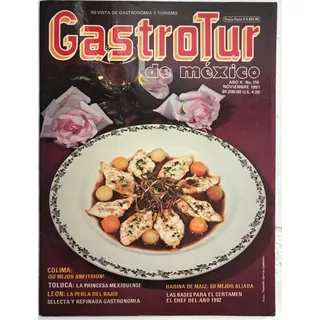 Revista Gastrotour De México Turismo Comida Mexicana 1991 