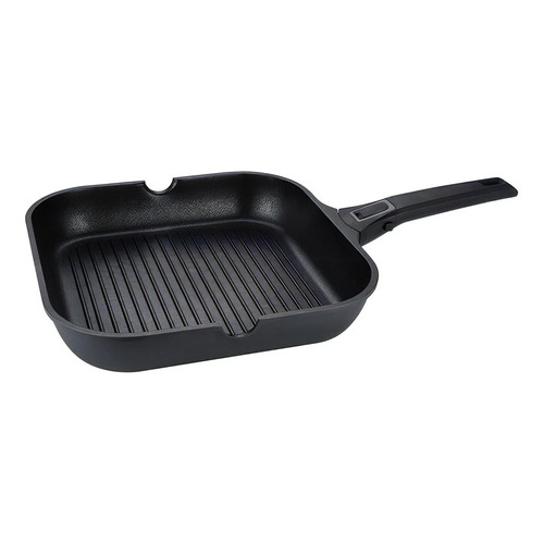 Sarten Grill Cuadrada 28cm Regal Vasconia Msi Color Negro