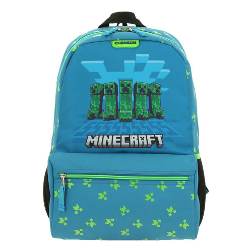 Mochila Grande Escolar Primaria Chenson Minecraft Creeper Armyt Mc65972-9