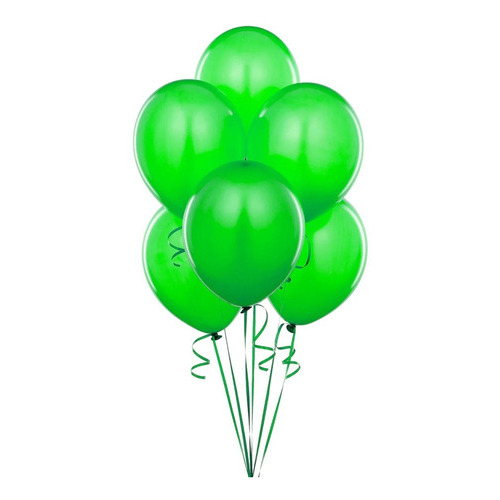 Globos 12 Pulgadas Perlados Diferentes Colores X25u Color Verde