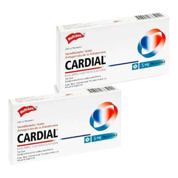 Cardial 5 Mg Vasodilatador X 60 Comprimidos Holliday