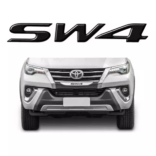 Adesivo Parachoque Frontal Toyota Hilux Sw4 Preto Resinado