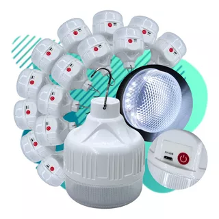 15 Focos Led  Recargable De Acampar , Emergencia (100w)