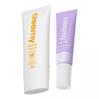 Duo Creamy Serum Anti-aging 30ml, Protetor Solar Watery 50ml