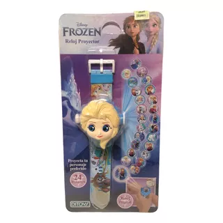 Frozen Reloj Proyector Digital Elsa Disney Ditoys 2538 Edu