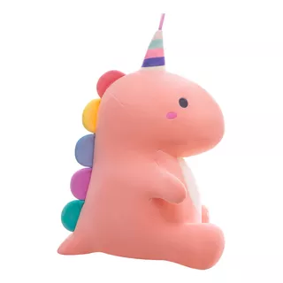 Rosa Dinosaurio Cumpleañero Peluche 30 Cm