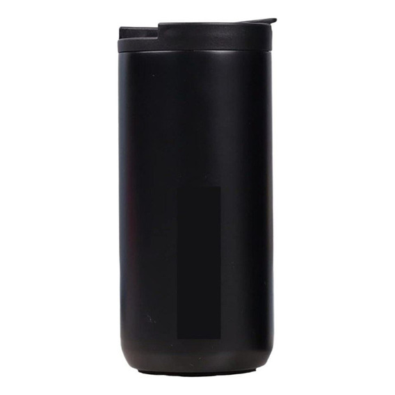 Vaso Termico Acero Inox. Frio Calor Con Tapa Y Pico 400ml Color Negro