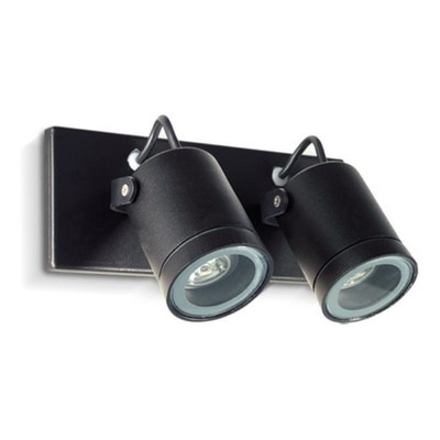 Aplique Exterior Pared 2045/2 2 Luces Aluminio Negro Gu10 Negro