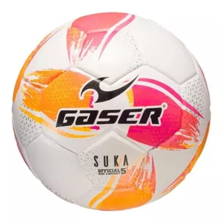 Balón Futbol Original Gaser No. 5 Suka Profesional Naranja/rosa