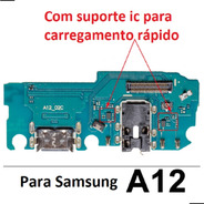 Placa De Carga Dock Conector Usb Samsung A12 A125 Turbo