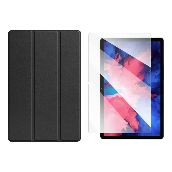 Funda Smart Cover Para Tablet Lenovo P12 Pro + Vidrio