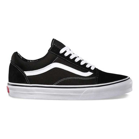 Zapatilla Vans Old Skool Negra Linea Blanca