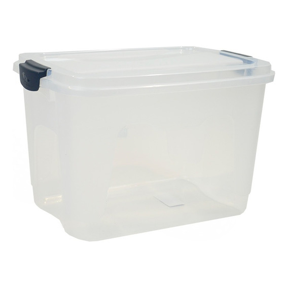 Caja Organizadora 12 Lts Reforzada Transparente Plastico