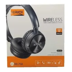 Fone De Ouvido Headphones Bluetooth Kaidi Kd-750 Premium Nf no Mercado Livre com oferta e cupom de desconto