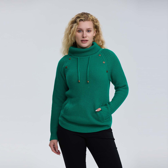Sweater Mujer Tejido Verde Fashion's Park