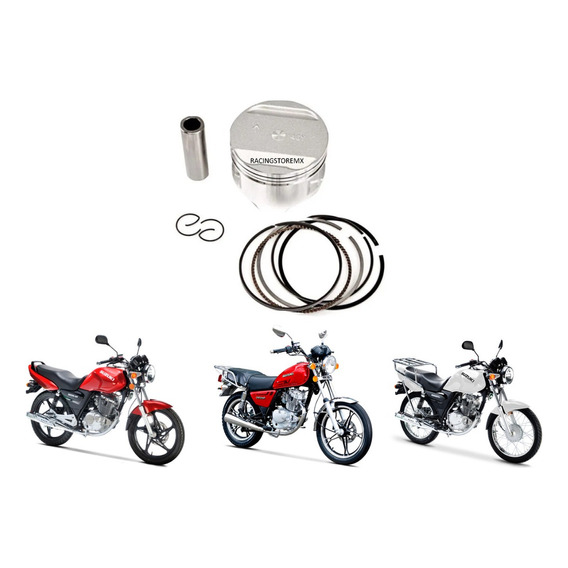 Kit Piston Con Anillos Std Motocicleta Suzuki Gn125f En125