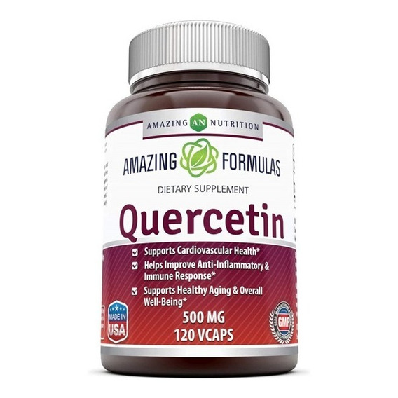 Quercetina 500mg Salud Cardiovascular Inmune 120 Cápsulas 