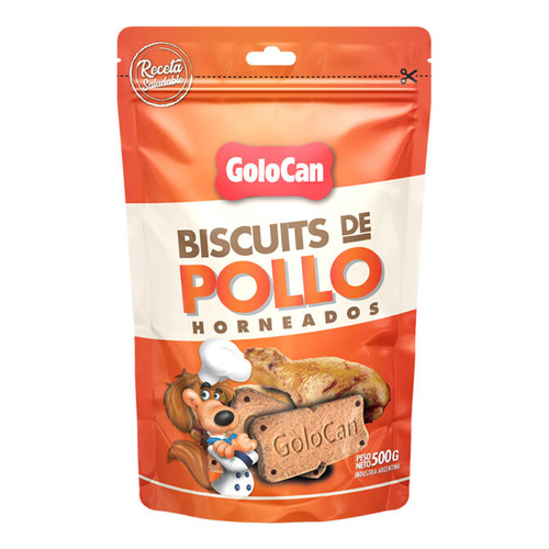 Golocan galletita para perro biscuits de pollo horneados 500g doy pack