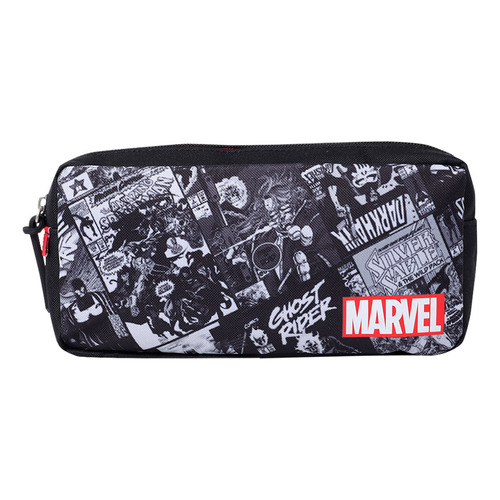 Cartuchera Escolar Para Hombre Marvel Comic Negro Color 6CC