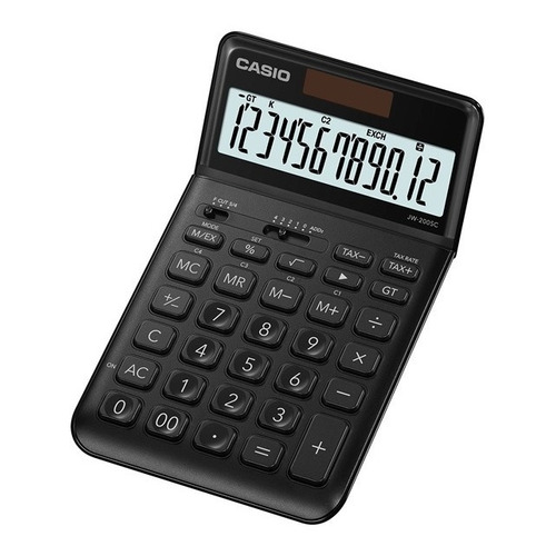 Calculadora Mi Estilo Casio Jw-200sc Inclinacion Ajustable Color Negro