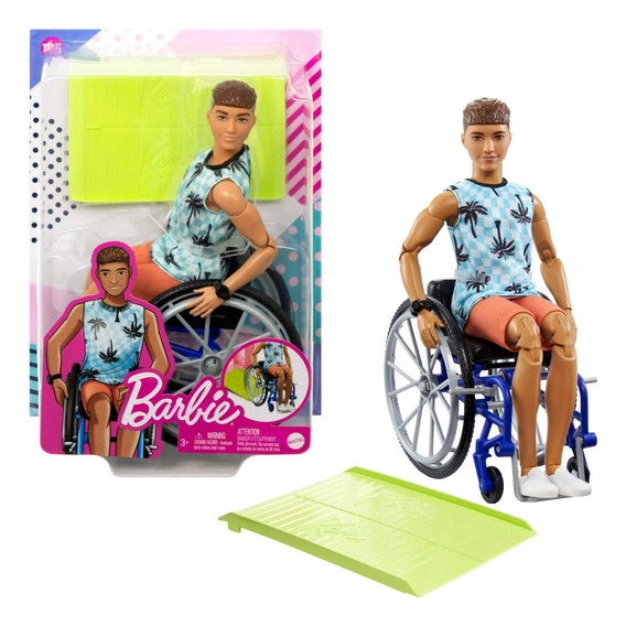 Barbie Fashionista Muñeco Ken En Silla De Ruedas