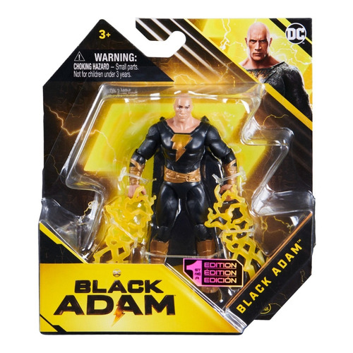 Muñeco Dc Comics, Black Adam - Figura De Accion - 4 Pulgadas