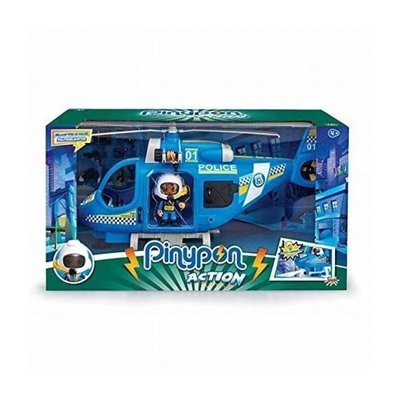 Pinypon Action Helicoptero Policia Luz Fig Int 14782 Pin&pon