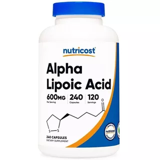 Nutricost - Acido Alfa Lipoico - 600 Mg - 240 Cápsulas Sabor Neutro