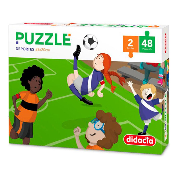 Set 2 Puzzles 48 Piezas Cada Uno Didacta Deportes Oferta