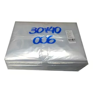 Saco Plástico Transparente 30x40 Esp.0,20 120 Un C/ 3kgs Pe