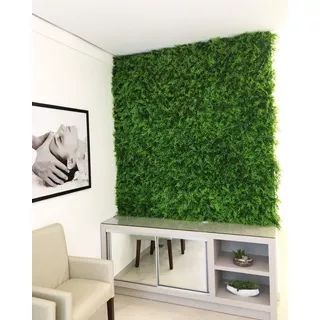 12 Painel Jardim Vertical Artificial Verde Planta Decorativa