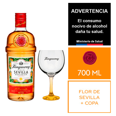 Gin Tanqueray Sevilla 700ml - Copa Original 