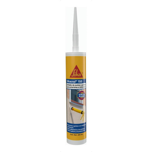 Sika Sellador Acrílico Sikacryl-150 Blanco 300 Ml