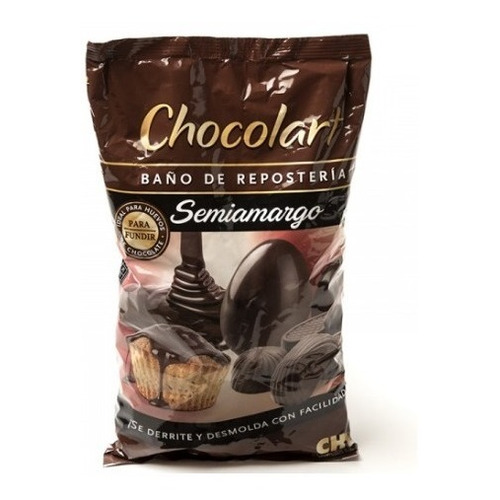 Chocolate Baño De Reposteria Semiamargo X 1kg Chocolart