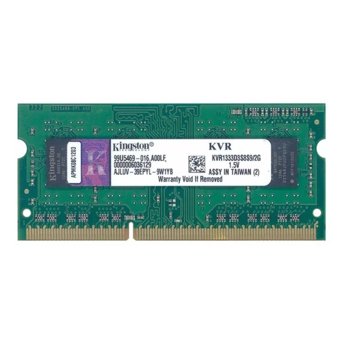 Memoria RAM ValueRAM 2GB 1 Kingston KVR1333D3S8S9/2G