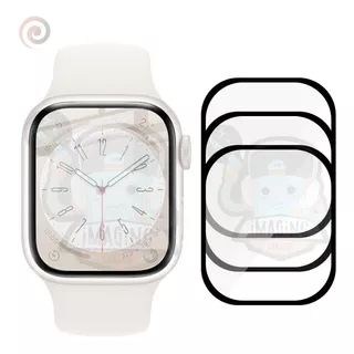 3x Película 3d Nano Para Apple Watch Series 8 Proteção Total