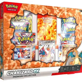Set De Cartas Pokémon Tcg Original Charizard Ex Con Fundas