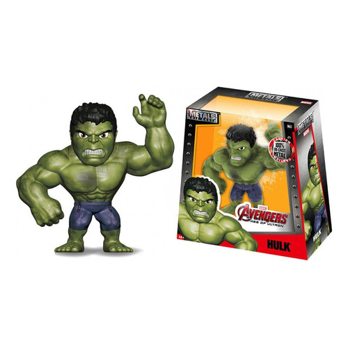 Muñeco Figura Metálica Colección Hulk Marvel Orig 16 Cm